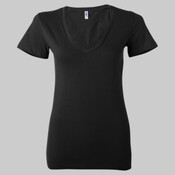 Women's Deep V-Neck Jersey Tee