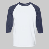Heavy Cotton Three-Quarter Raglan Sleeve Baseball T-Shirt